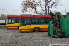 Autobusy Volvo podczas kasacji