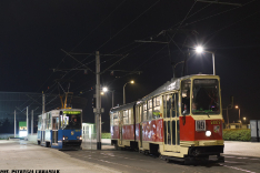 Konstal 105Na #2246 i Konstal 102N #2002 (ex. #2109, #2110)