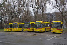 Jelcz M121M #9544, Jelcz M121MB #9558, Jelcz M121MB #9557, Jelcz M121MB #9560 i Jelcz M121M #9547