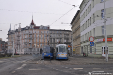 Konstal 105Na #2496 + #2497 & Škoda 16T #3009