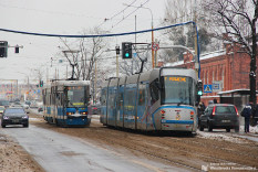 Konstal 105NaWr #2286 + #2287 i Škoda 19T #3124