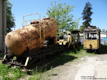 Cysterna, pług, wieżówka sieciowa i Linke-Hofmann Standard #G-036 (ex. #1025)